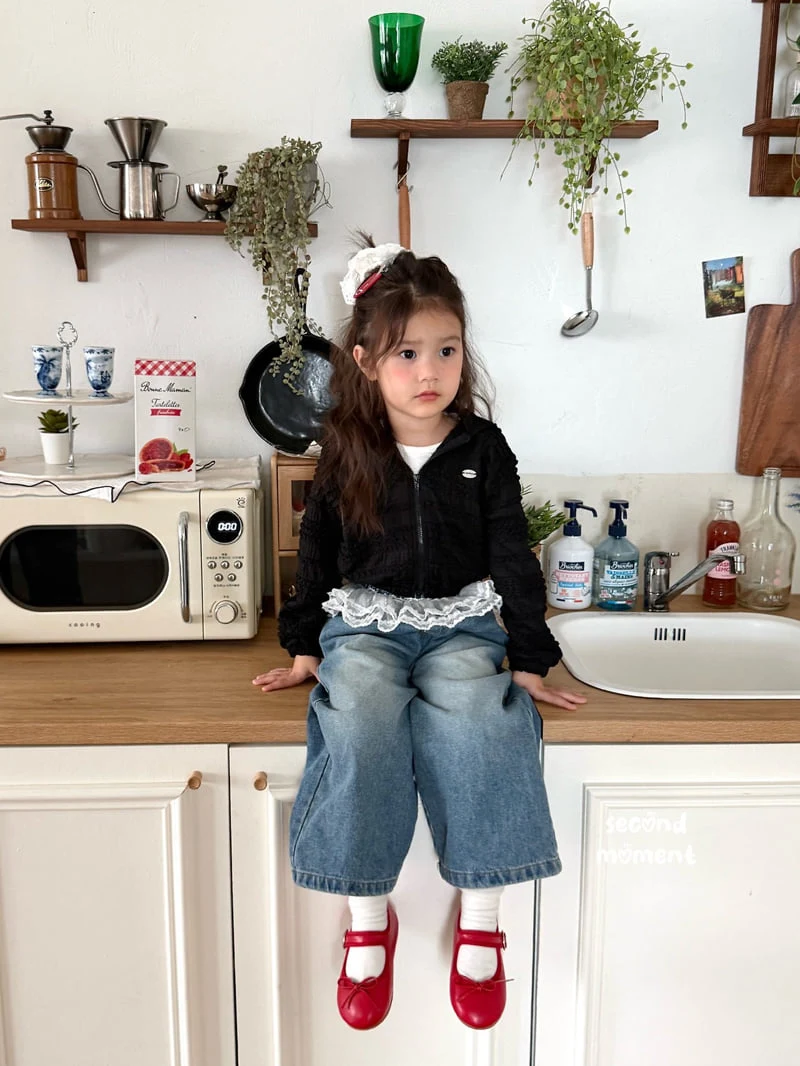 Second Moment - Korean Children Fashion - #littlefashionista - Wave Hooded Zip-Up - 3