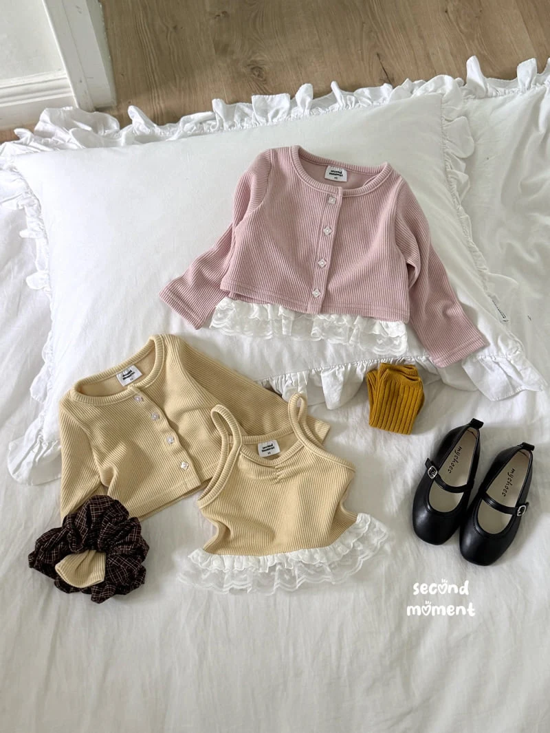 Second Moment - Korean Children Fashion - #littlefashionista - Smoothie Cardigan Set - 2