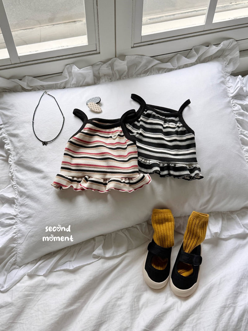 Second Moment - Korean Children Fashion - #littlefashionista - Waffle Peanut Sleeveless - 2