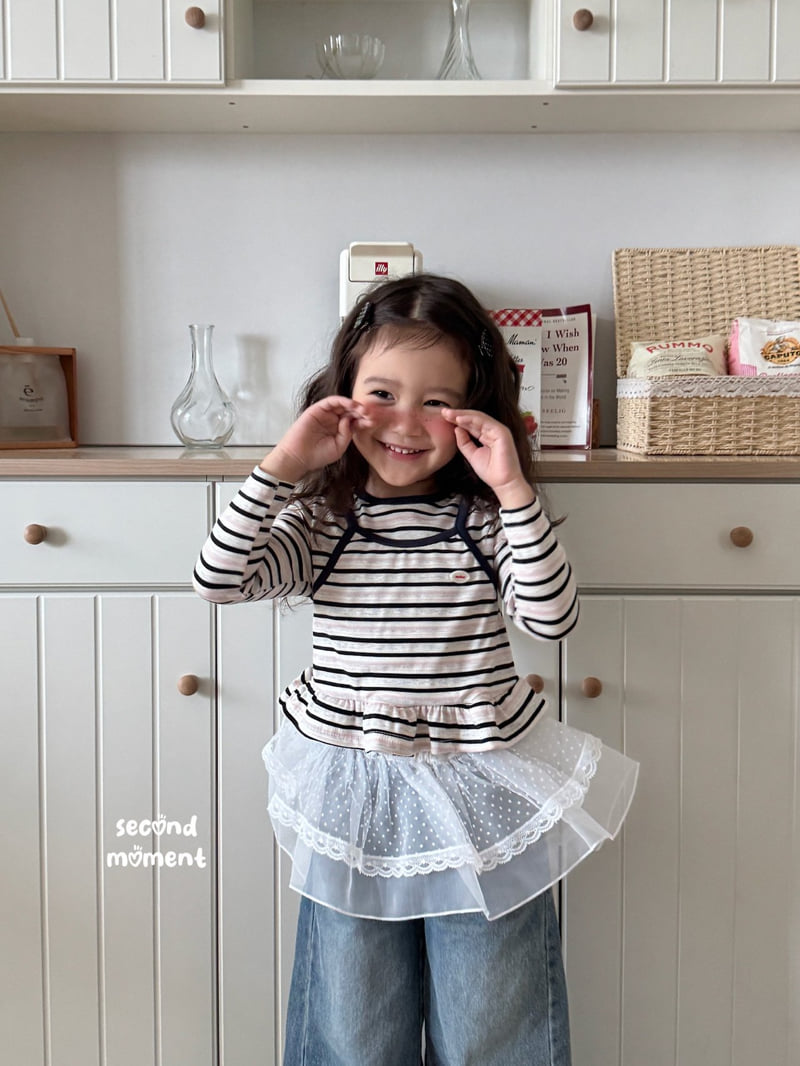 Second Moment - Korean Children Fashion - #littlefashionista - Barbie Frill Tee - 6