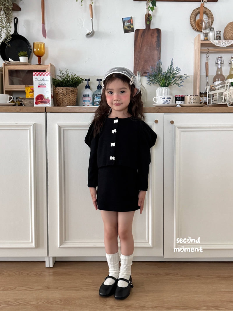 Second Moment - Korean Children Fashion - #magicofchildhood - Ribbon One-Piece Set - 2