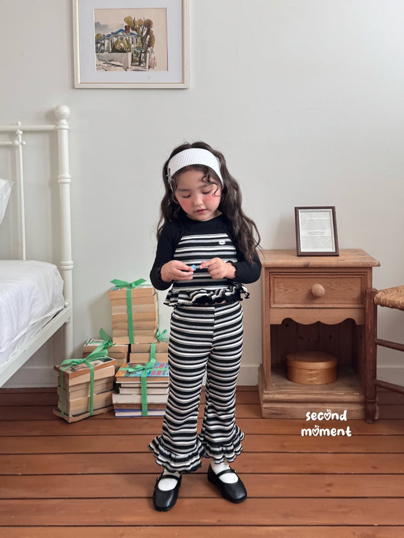 Second Moment - Korean Children Fashion - #magicofchildhood - Waffle Peanut Frill Pants - 12