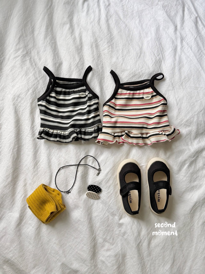 Second Moment - Korean Children Fashion - #magicofchildhood - Waffle Peanut Sleeveless - 3