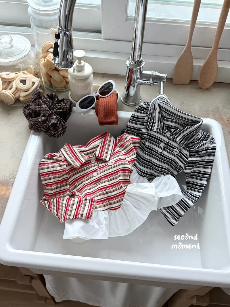 Second Moment - Korean Children Fashion - #minifashionista - Crunchy Balloon Collar Tee