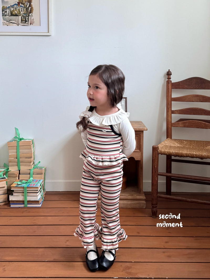 Second Moment - Korean Children Fashion - #minifashionista - Frill Collar Flower Tee - 5