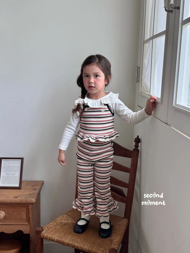 Second Moment - Korean Children Fashion - #prettylittlegirls - Frill Collar Flower Tee - 6