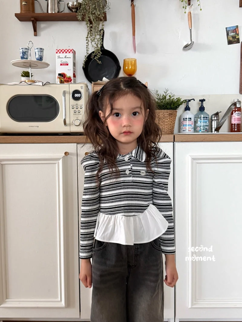 Second Moment - Korean Children Fashion - #stylishchildhood - Crunchy Balloon Collar Tee - 5