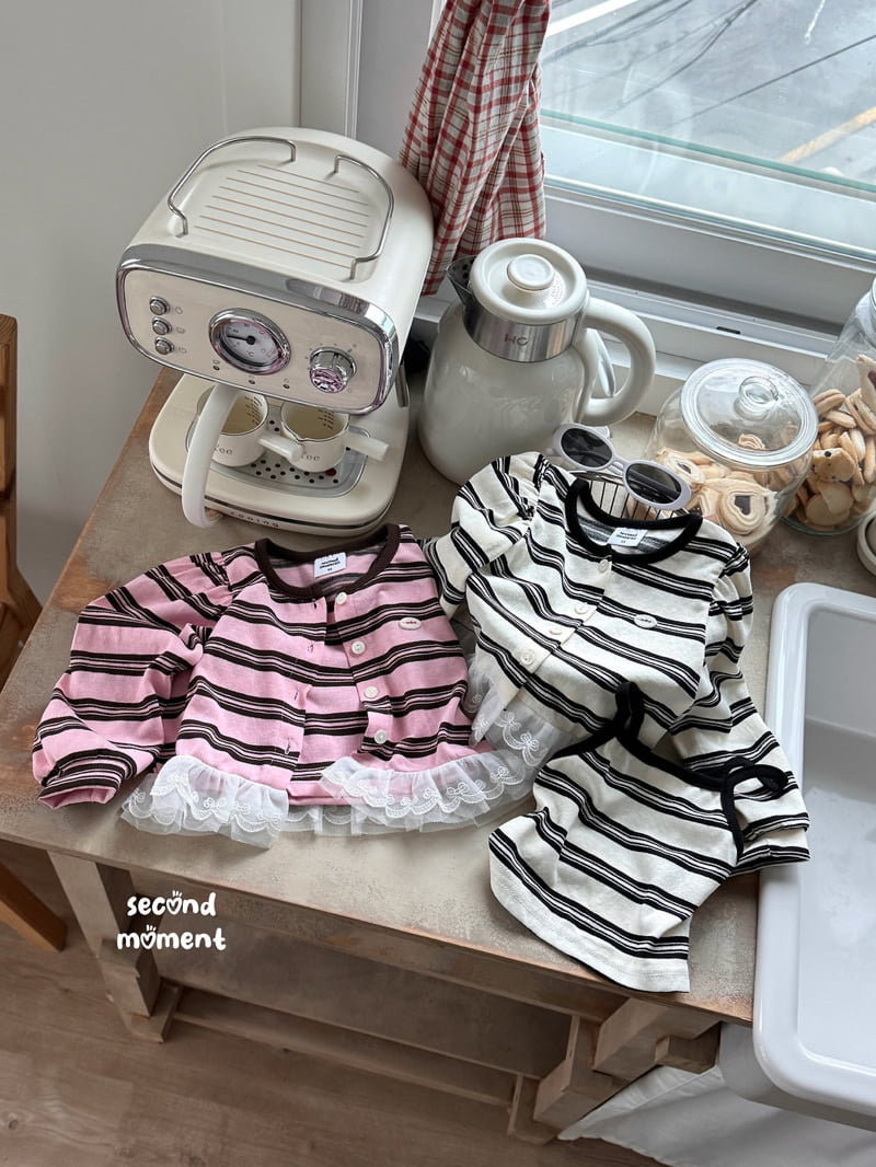 Second Moment - Korean Children Fashion - #stylishchildhood - Blooming Cardigan Set - 3