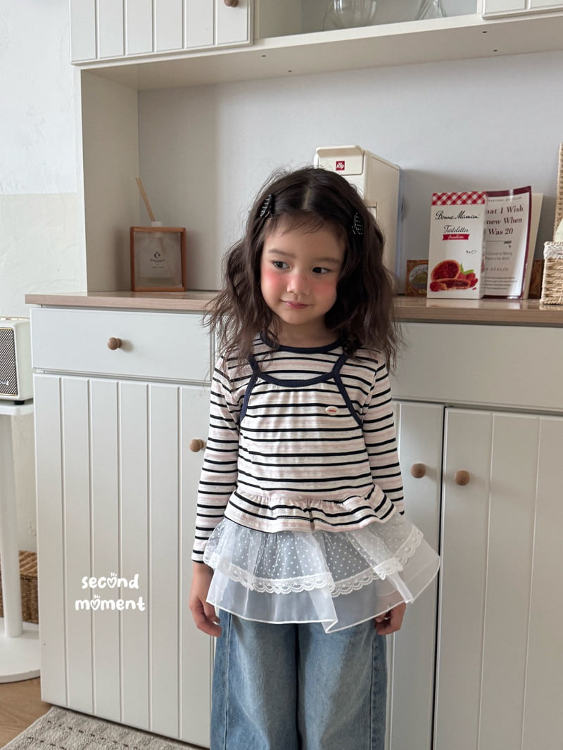 Second Moment - Korean Children Fashion - #stylishchildhood - Barbie Frill Tee - 12