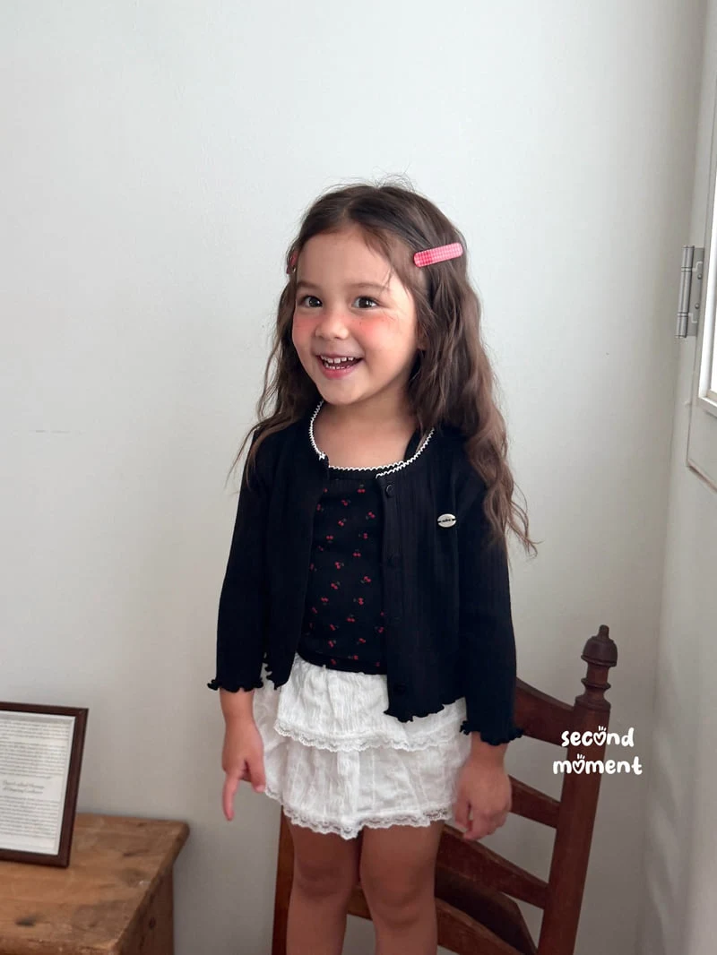 Second Moment - Korean Children Fashion - #stylishchildhood - Cherry Cardigan Set - 10