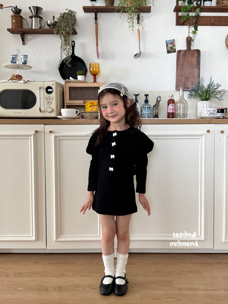 Second Moment - Korean Children Fashion - #todddlerfashion - Ribbon One-Piece Set - 5