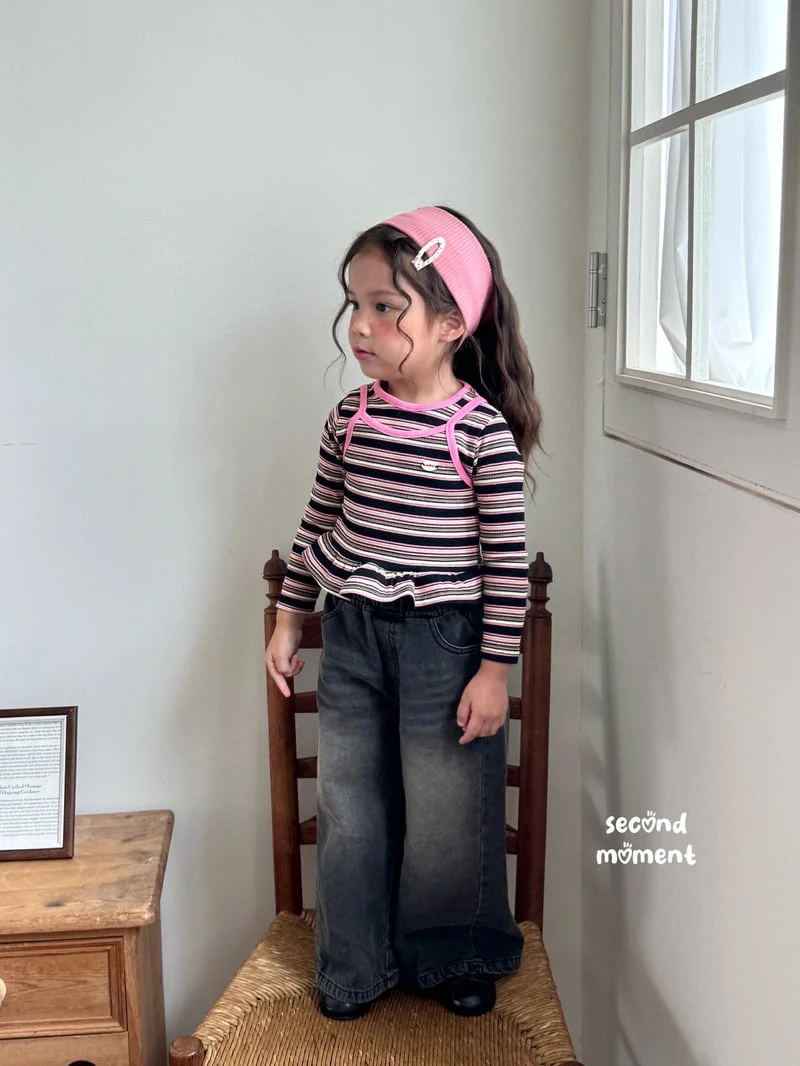Second Moment - Korean Children Fashion - #prettylittlegirls - Mango Frill Tee - 4