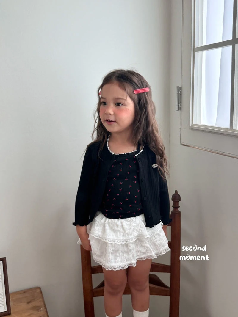Second Moment - Korean Children Fashion - #todddlerfashion - Cherry Cardigan Set - 8