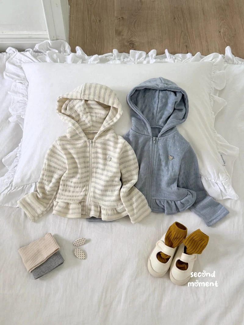 Second Moment - Korean Children Fashion - #toddlerclothing - Glow Hooded Zip-Up