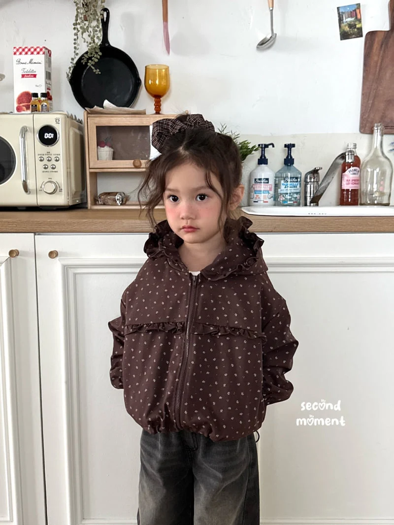 Second Moment - Korean Children Fashion - #toddlerclothing - Roasted Chestnuts Hooded Zip-Up - 6