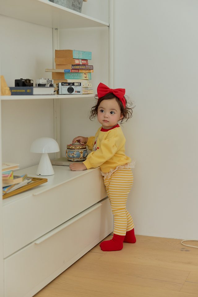 Sera - Korean Baby Fashion - #babyclothing - Leggings Top and Bottom Set - 6