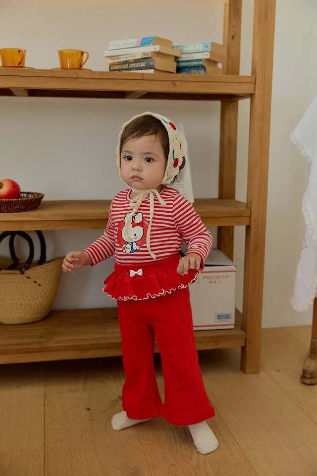 Sera - Korean Baby Fashion - #babyfever - Lolly Frill Top and Bottom Set