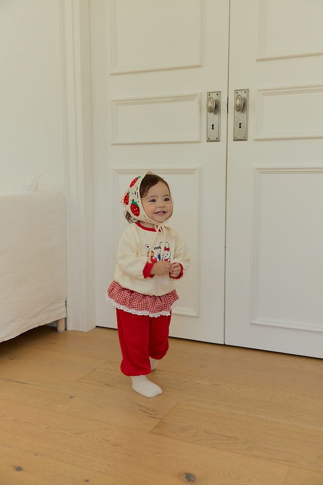 Sera - Korean Baby Fashion - #babylifestyle - Petite Check Frill Top and Bottom Set - 9