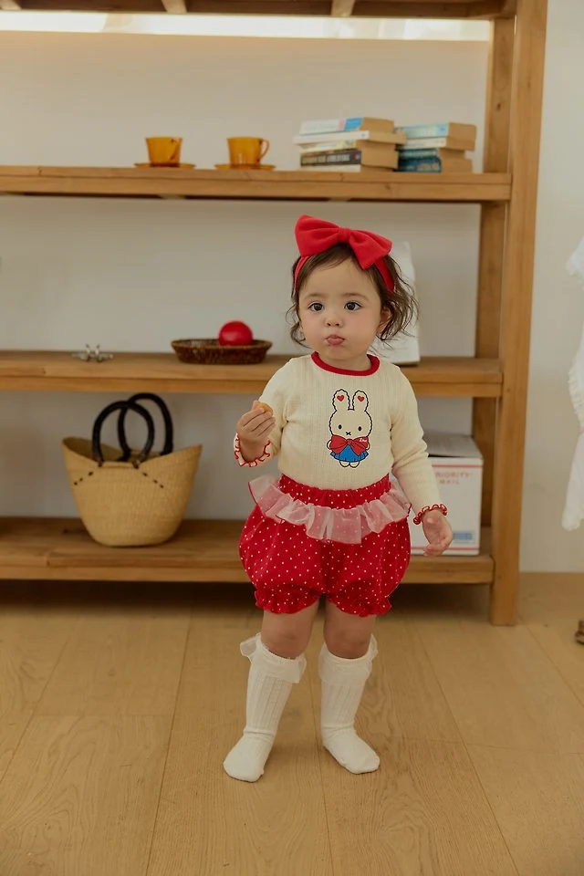 Sera - Korean Baby Fashion - #babyootd - Bloomer Top and Bottom Set - 8