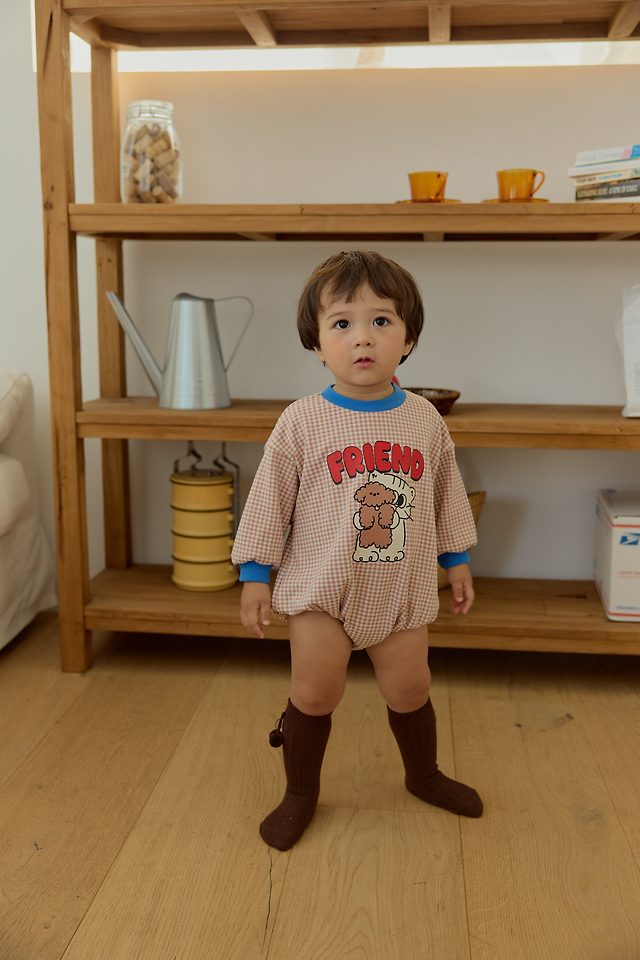 Sera - Korean Baby Fashion - #babyoutfit - Check Romper - 9