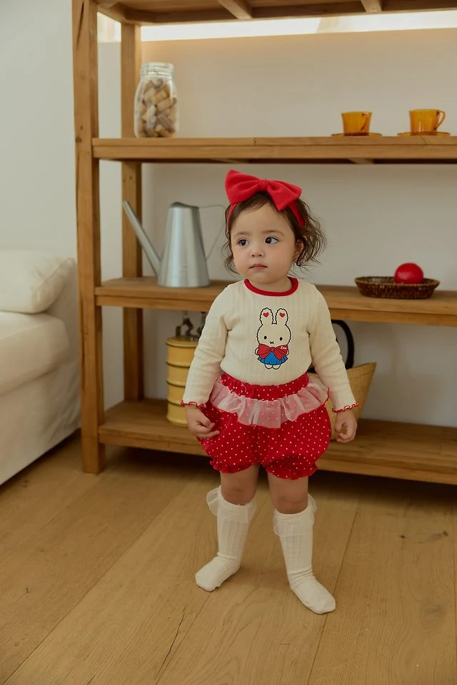 Sera - Korean Baby Fashion - #onlinebabyboutique - Bloomer Top and Bottom Set - 12
