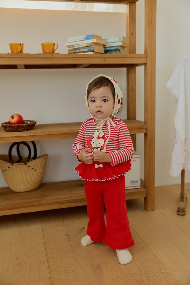 Sera - Korean Baby Fashion - #onlinebabyboutique - Lolly Frill Top and Bottom Set - 9