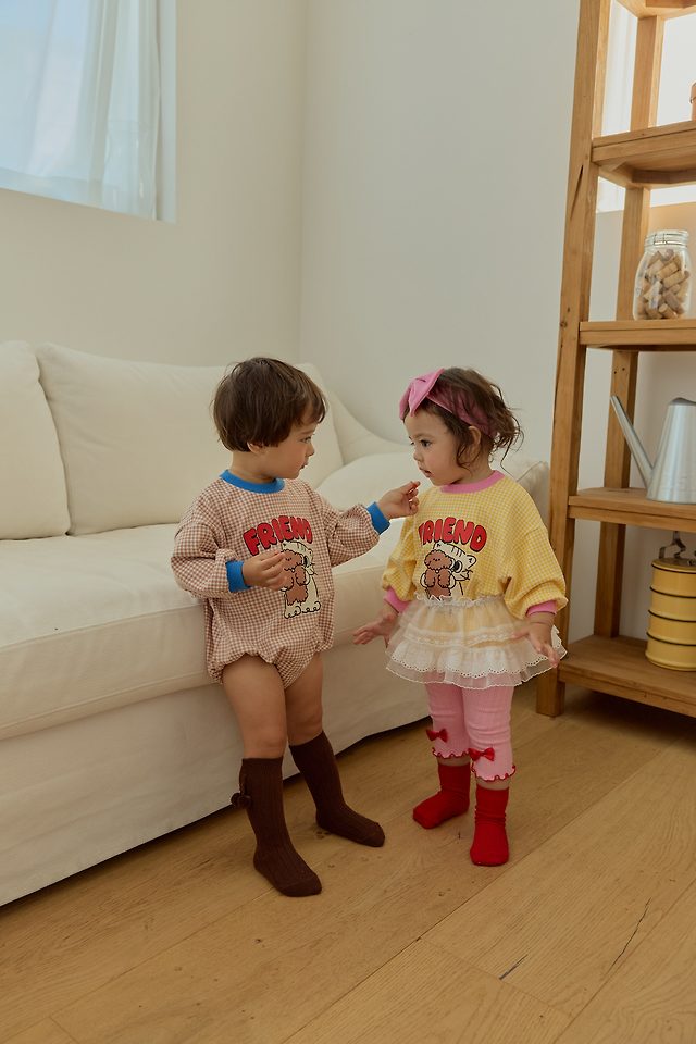 Sera - Korean Baby Fashion - #onlinebabyshop - Check Romper - 12