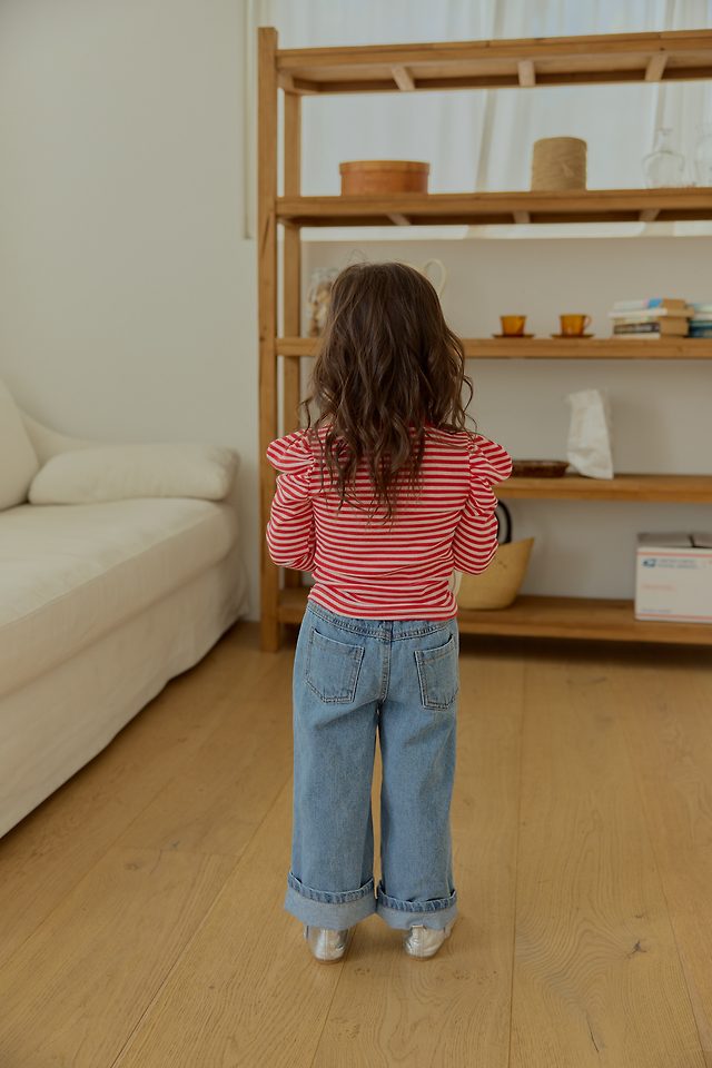 Sera - Korean Children Fashion - #Kfashion4kids - Love Denim Pants - 7