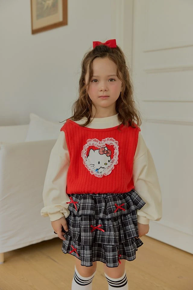 Sera - Korean Children Fashion - #childofig - Check Petite Skirt - 6