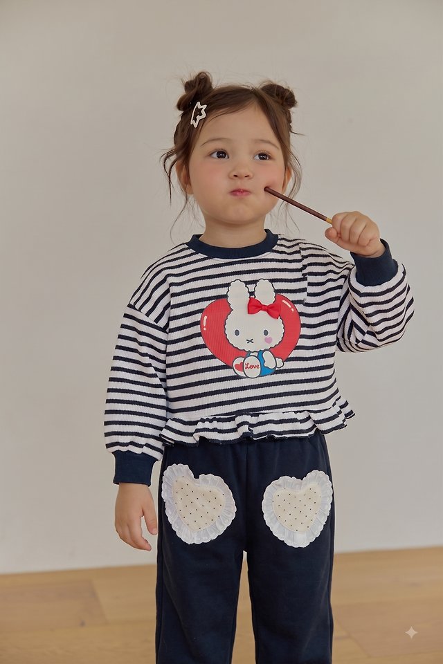 Sera - Korean Children Fashion - #childofig - Dot Heart Baggy Pants - 5