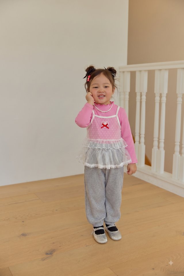 Sera - Korean Children Fashion - #childofig - Jennie Mesh Layered Tee - 3