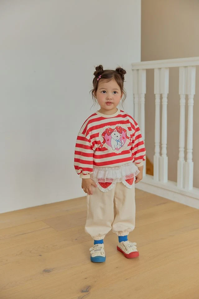 Sera - Korean Children Fashion - #prettylittlegirls - Miyu Stripe Sweatshirt - 4