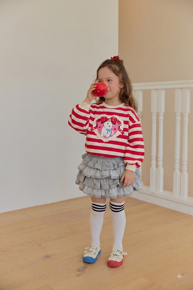 Sera - Korean Children Fashion - #childofig - Miyu Stripe Sweatshirt - 5