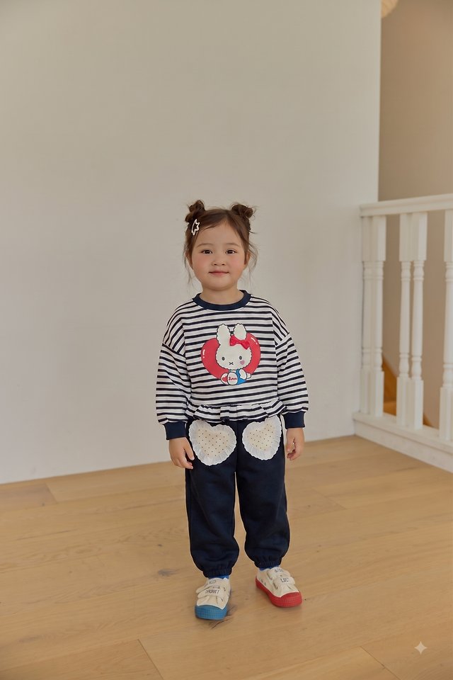 Sera - Korean Children Fashion - #childrensboutique - Dot Heart Baggy Pants - 6