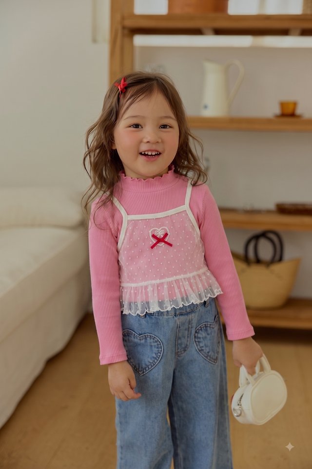 Sera - Korean Children Fashion - #childofig - Jennie Mesh Layered Tee - 4