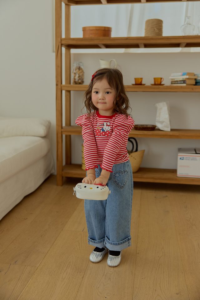 Sera - Korean Children Fashion - #childrensboutique - Dot Ribbon Puff Tee - 9