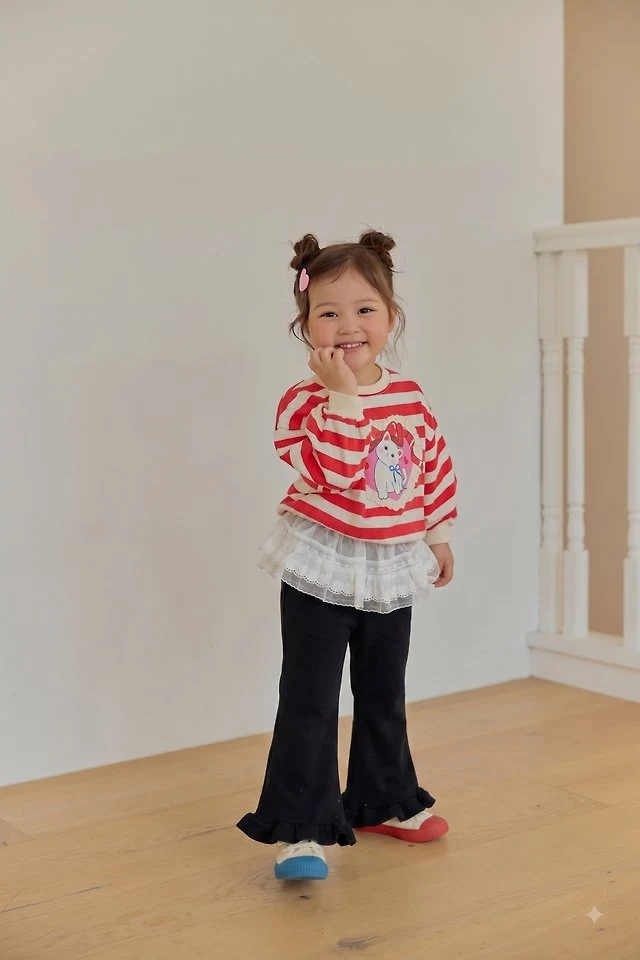 Sera - Korean Children Fashion - #childrensboutique - Miyu Stripe Sweatshirt - 6