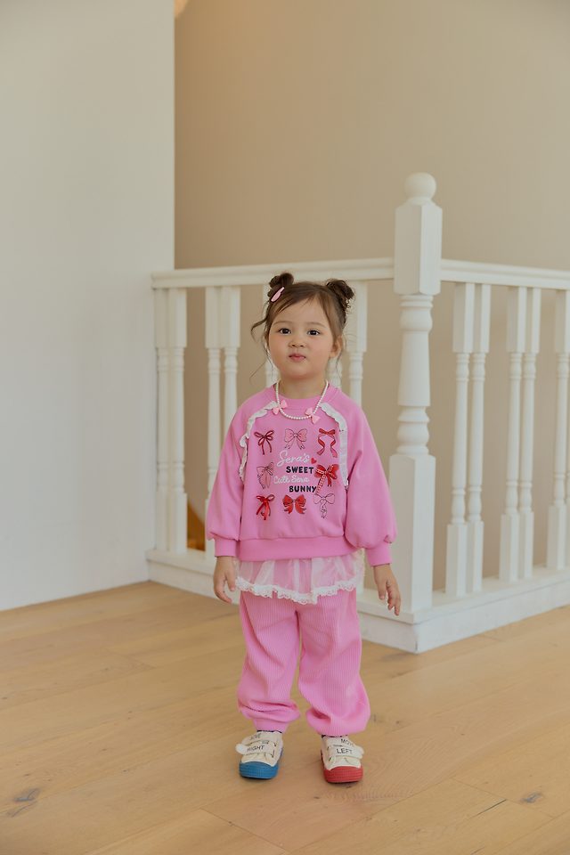 Sera - Korean Children Fashion - #childrensboutique - Waffle Lace Frill Pants