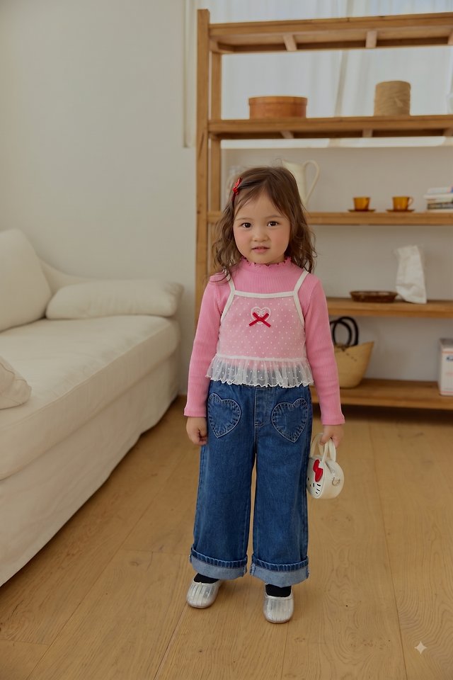 Sera - Korean Children Fashion - #designkidswear - Jennie Mesh Layered Tee - 5