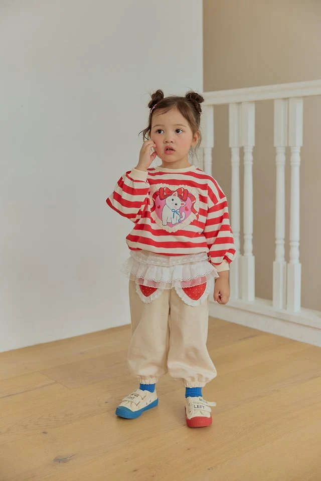Sera - Korean Children Fashion - #designkidswear - Miyu Stripe Sweatshirt - 7