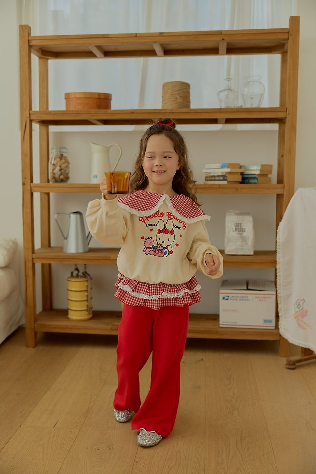 Sera - Korean Children Fashion - #discoveringself - Check Collar Sweatshirt - 7