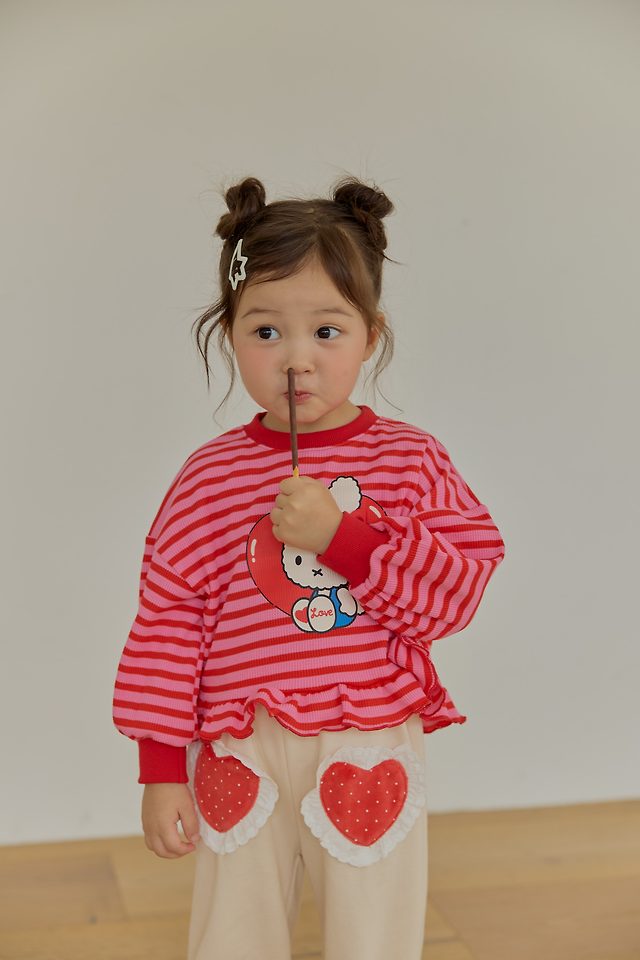 Sera - Korean Children Fashion - #kidsshorts - Dot Heart Baggy Pants - 10
