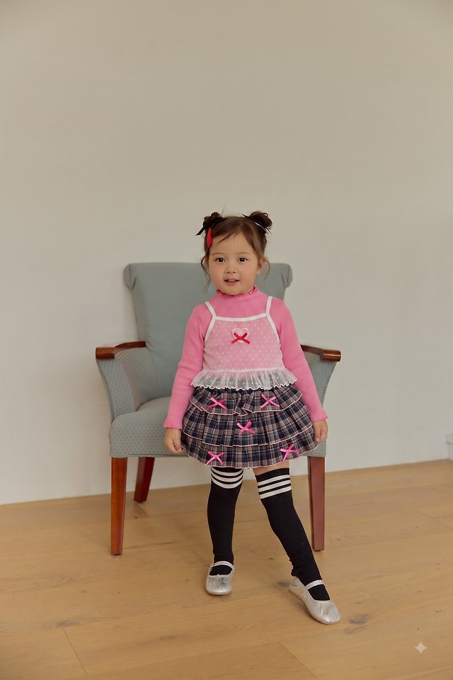 Sera - Korean Children Fashion - #kidsshorts - Jennie Mesh Layered Tee - 8