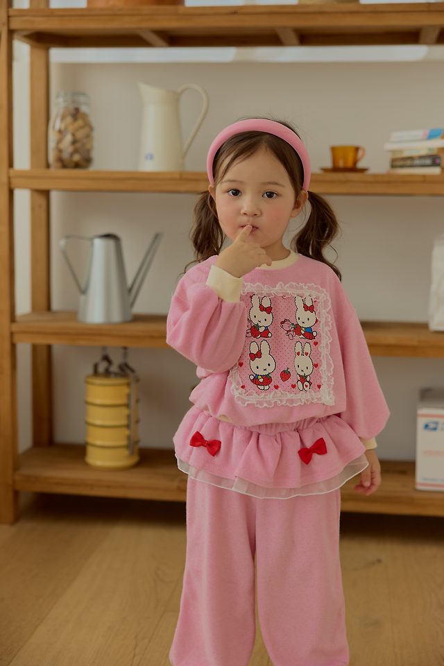 Sera - Korean Children Fashion - #kidsshorts - Terry Lace Set - 5
