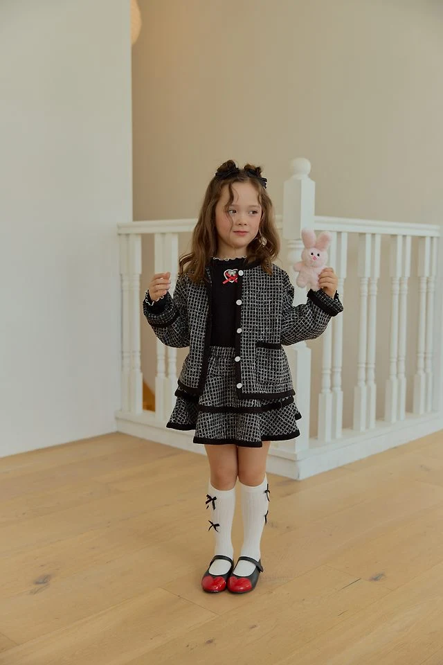 Sera - Korean Children Fashion - #kidsshorts - Tweed Jacket - 11