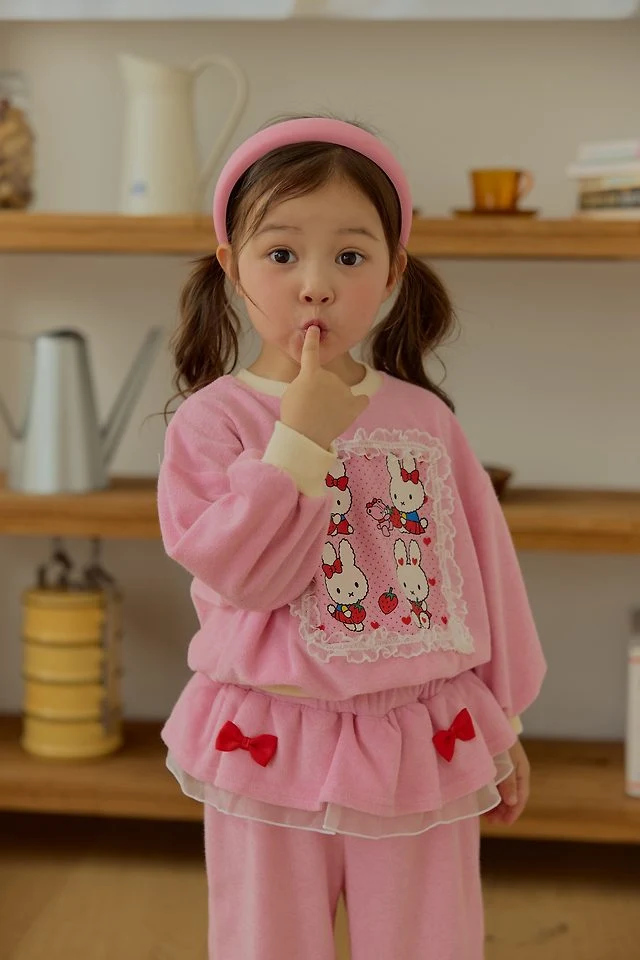 Sera - Korean Children Fashion - #kidsstore - Terry Lace Set - 6