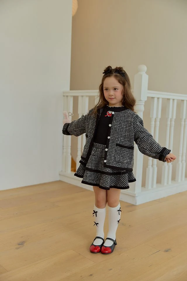 Sera - Korean Children Fashion - #kidsstore - Tweed Jacket - 12