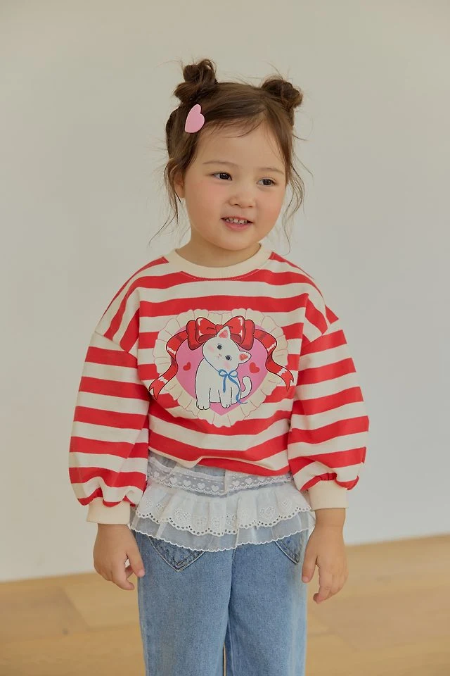 Sera - Korean Children Fashion - #kidsstore - Miyu Stripe Sweatshirt - 11