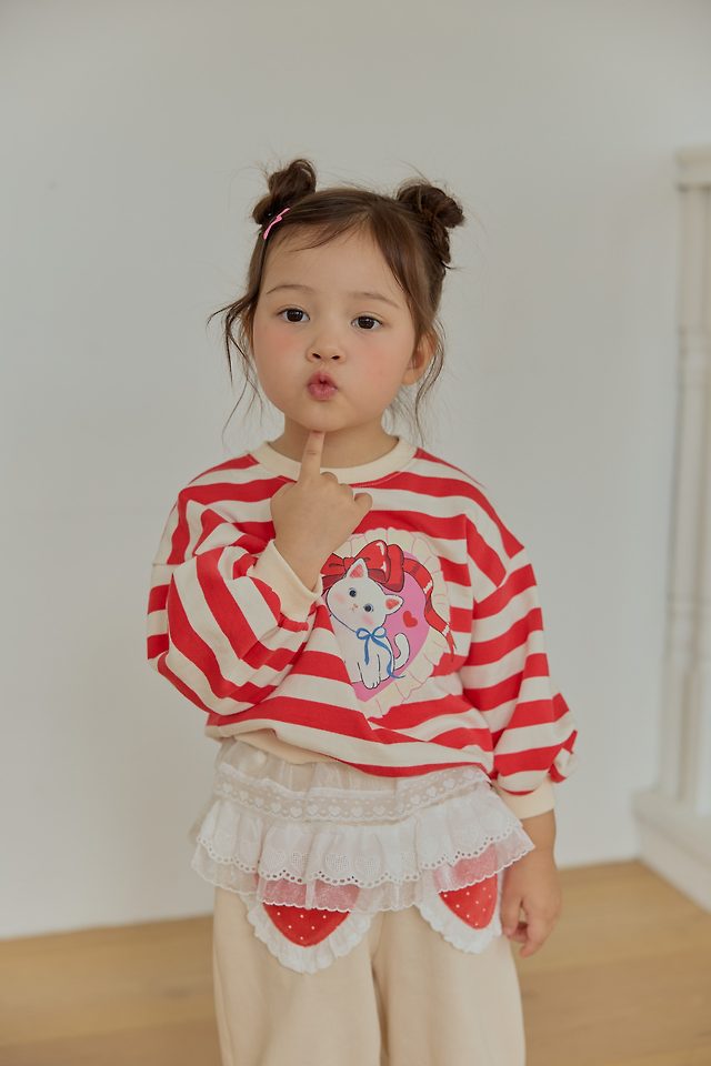 Sera - Korean Children Fashion - #kidzfashiontrend - Dot Heart Baggy Pants - 12