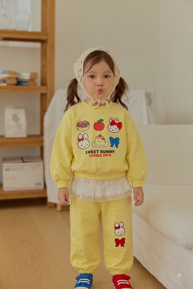 Sera - Korean Children Fashion - #kidsstore - Pudding Warm-Up Set - 4